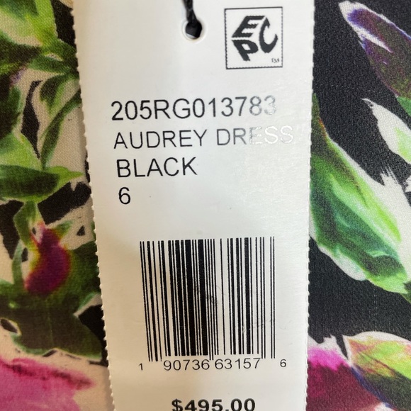 Milly NWT 6 Silk floral wrap dress with slip - Picture 11 of 14